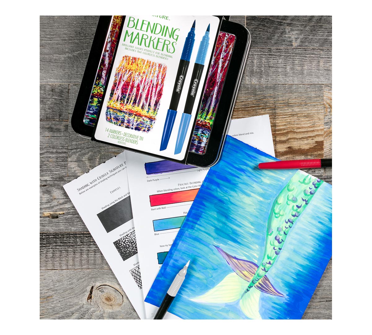 Signature series 16 count Blending Markers demo