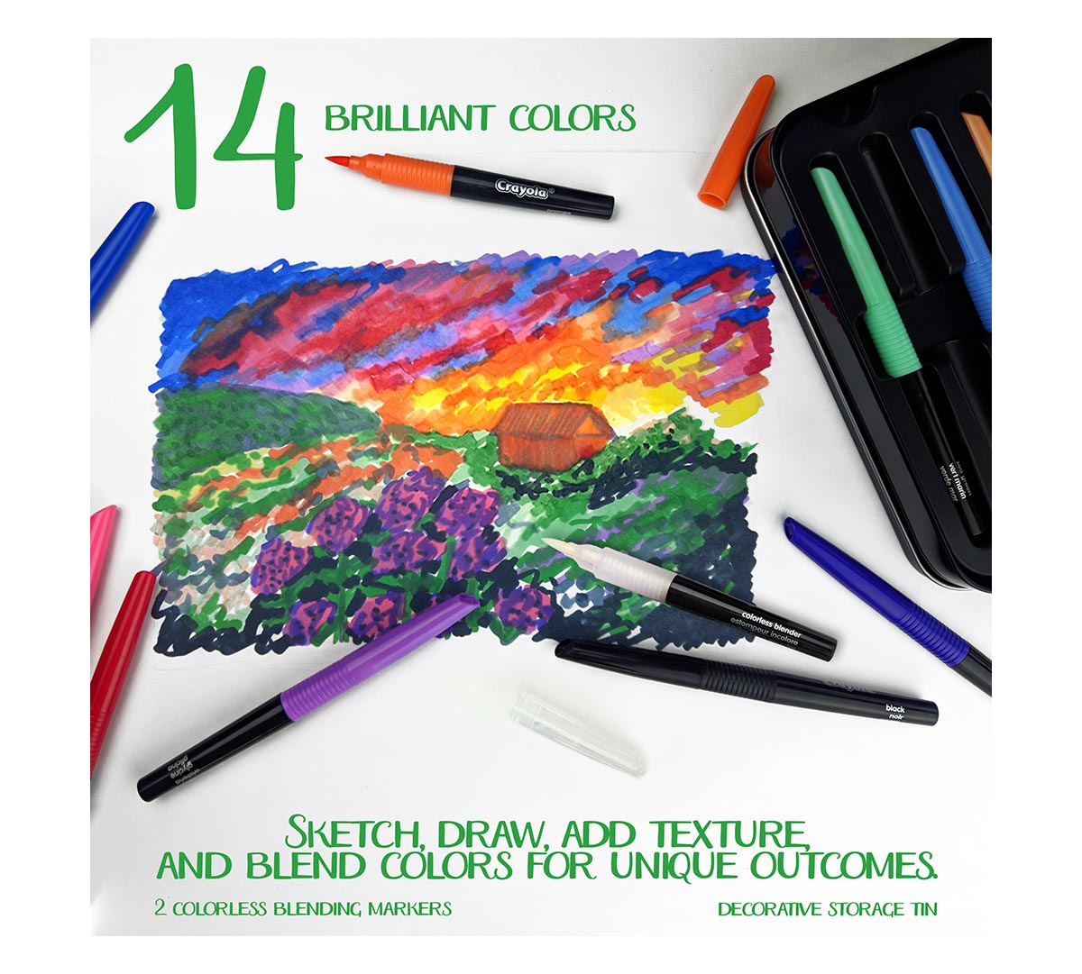 Signature series 16 count Blending Markers demo