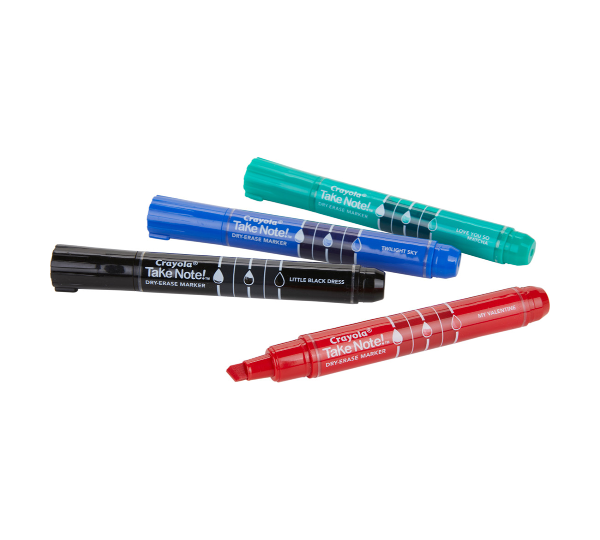 Take Note Colored Dry Erase Markers  4 Count Out of Package