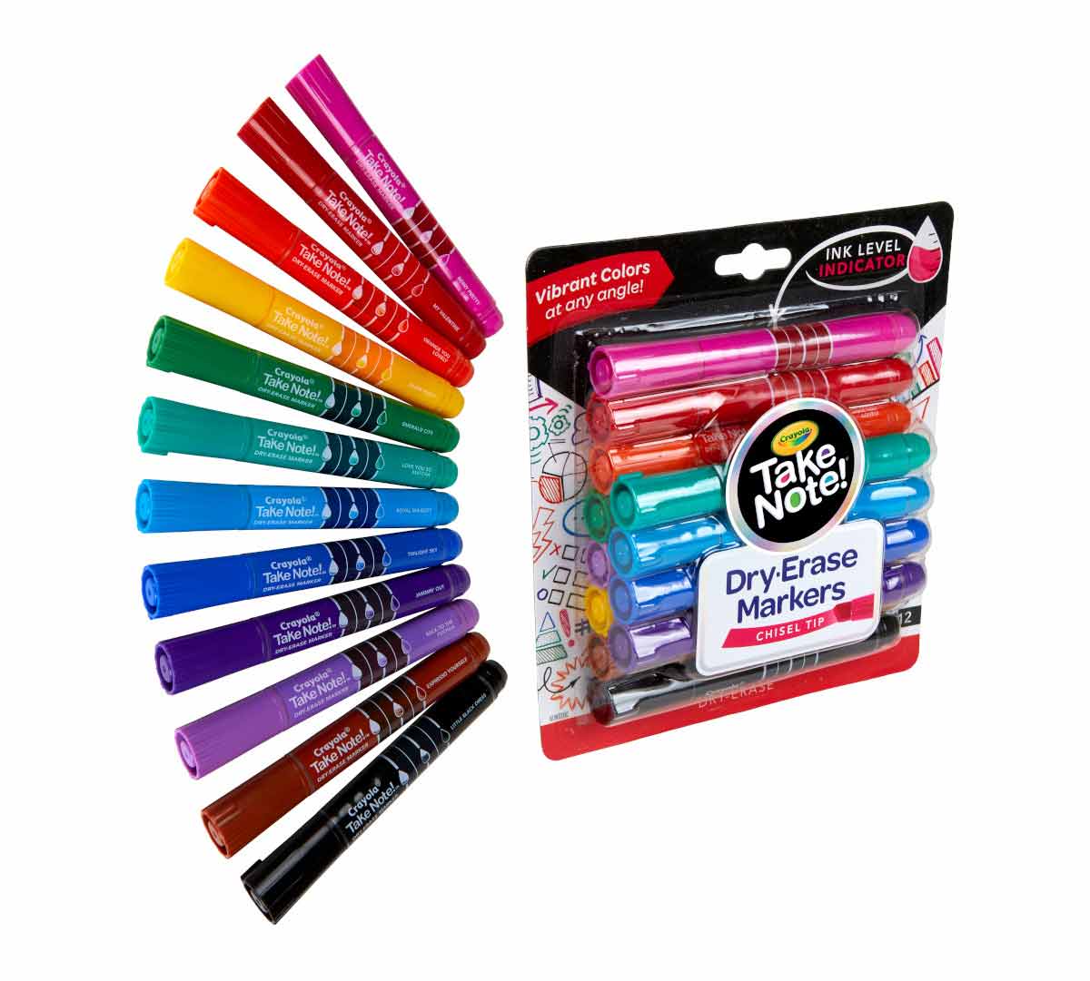 Take Note Dry Erase Markers packaging and contents