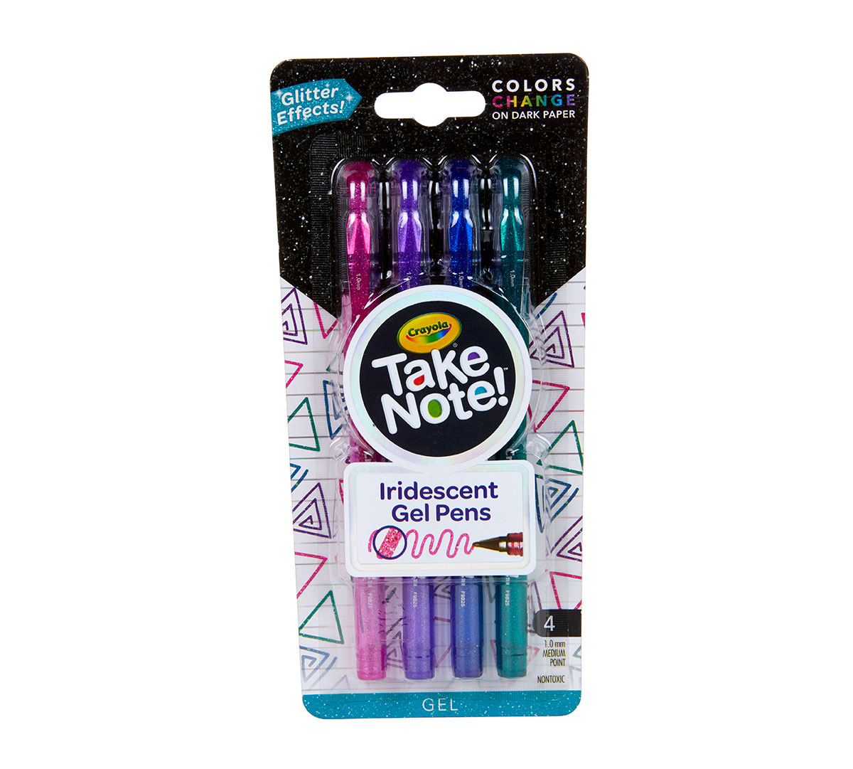 Take Note Iridescent Gel Pens  4 Count