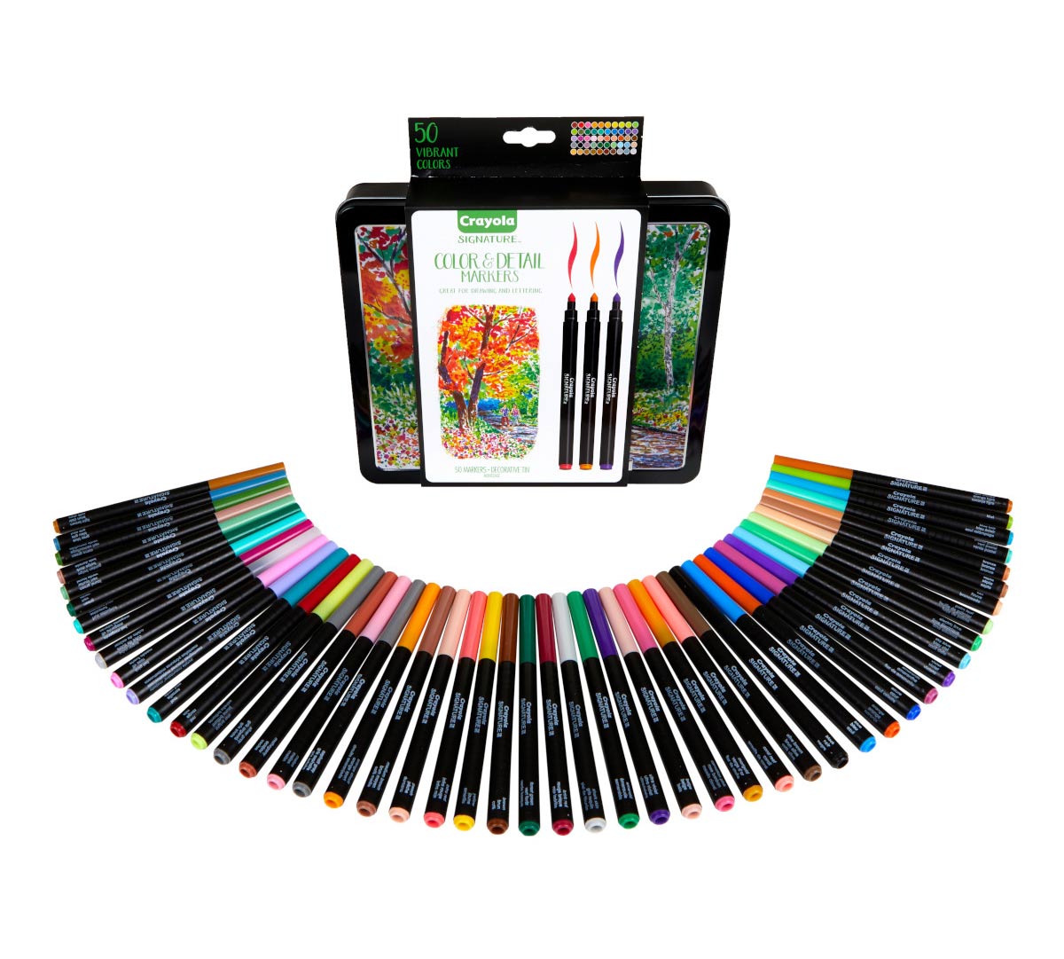 Signature Color and Detail Markers package and contents