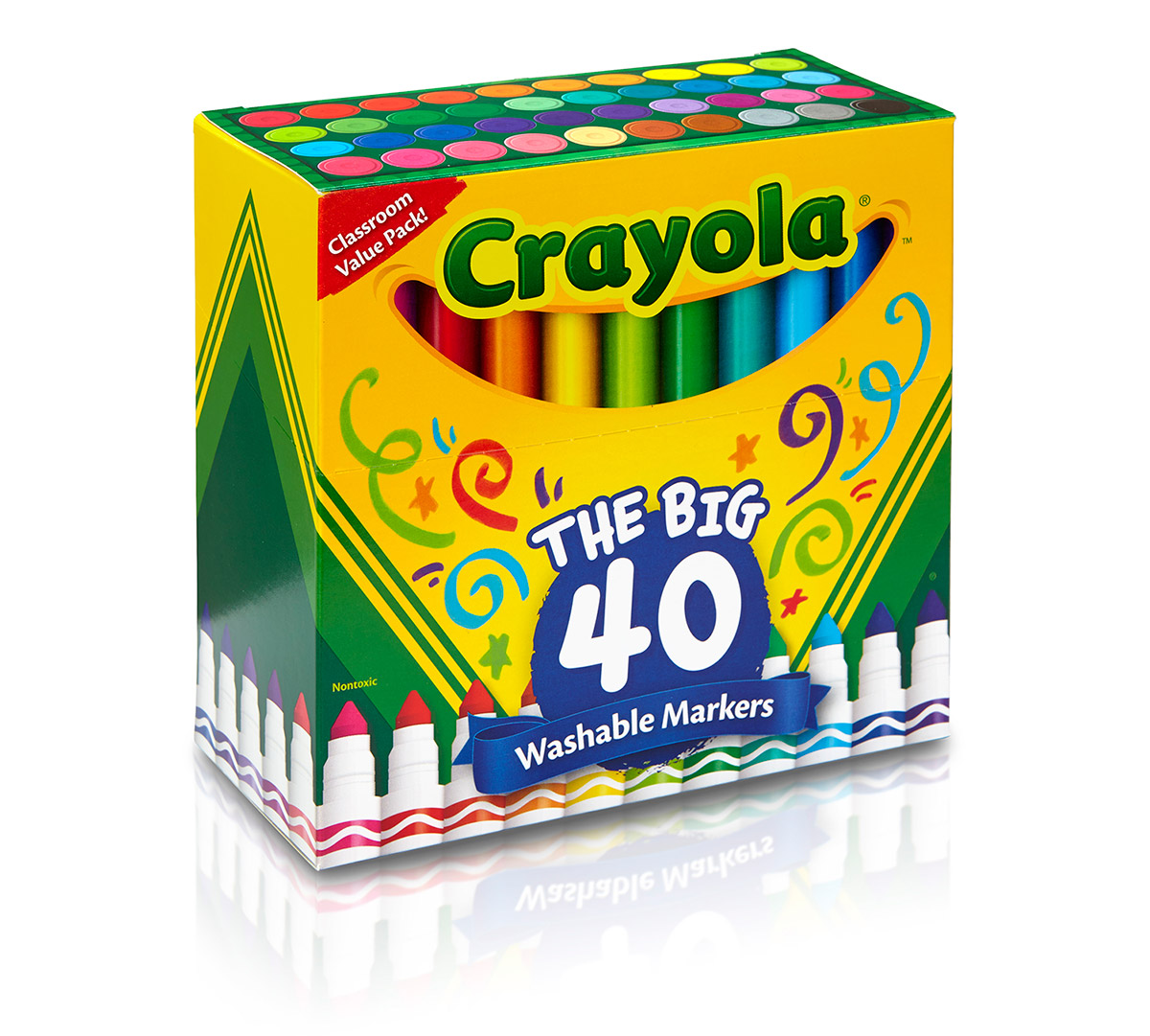 40 Count Broadline Markers Front of box