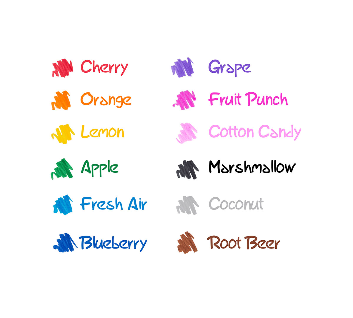 Silly Scents Markers Wedge Tips 12 count markers
