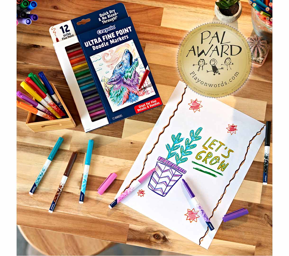 Doodle & Draw Ultra Fine markers with award winner seal