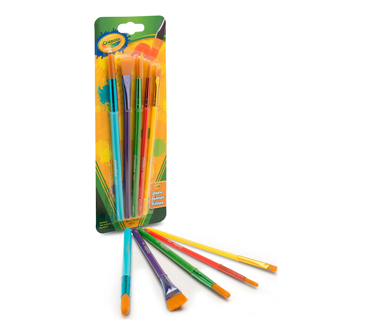 Arts & Crafts Brushes  5 Count