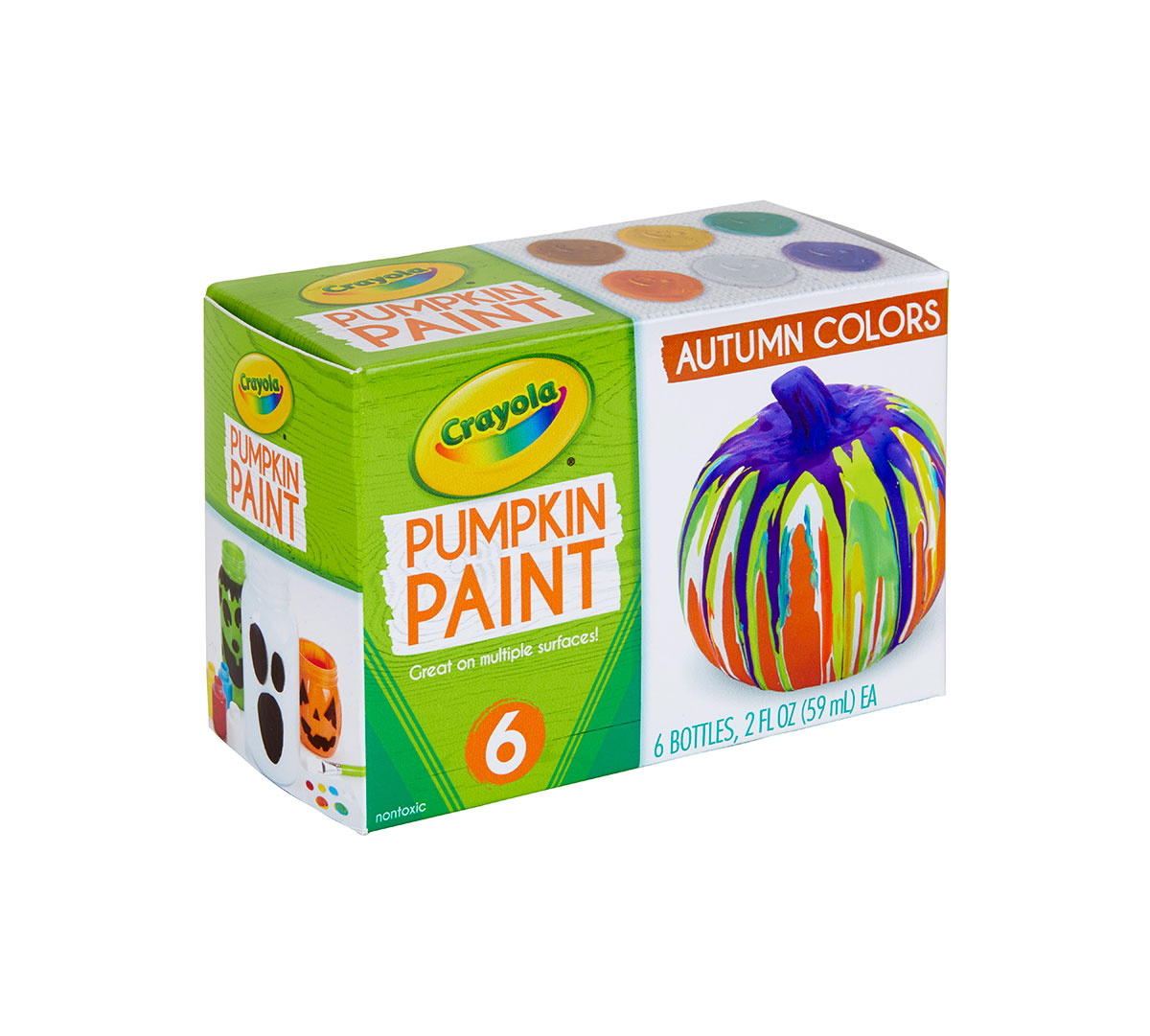 Acrylic Pumpkin Painting Set  Autumn Colors
