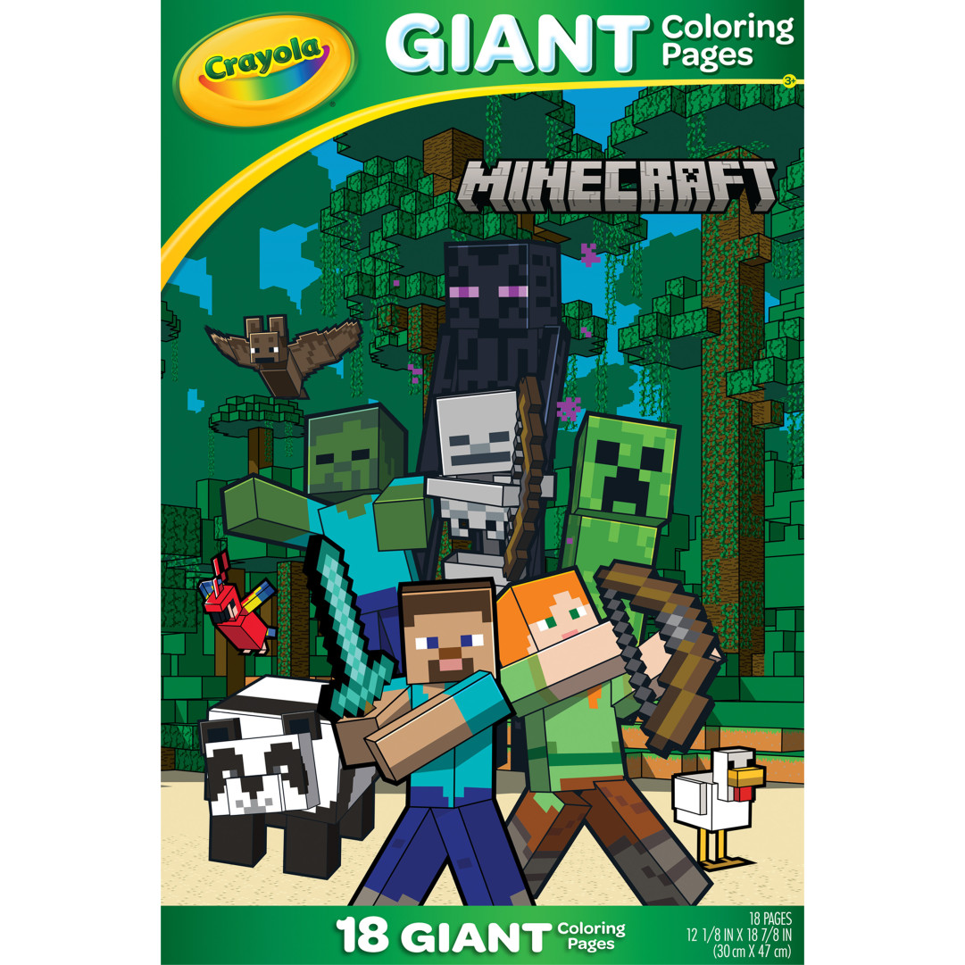 Giant Coloring Pages - Minecraft Front view