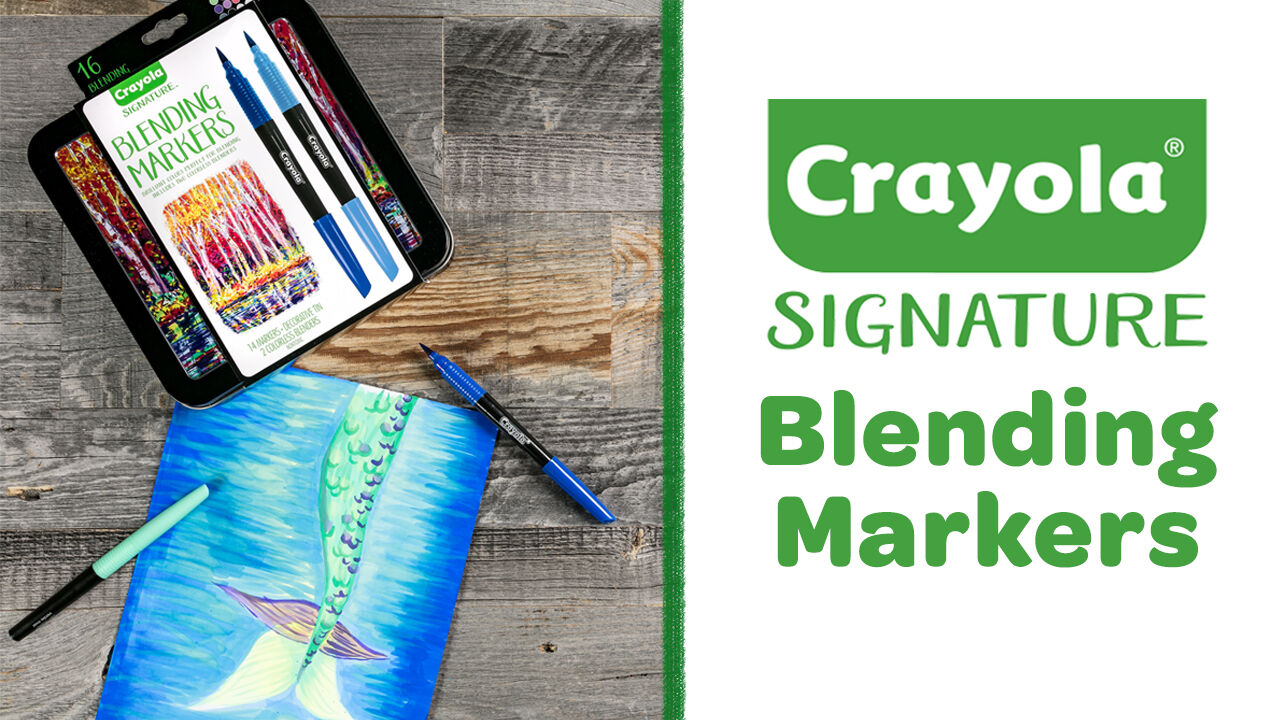 Signature Blending Markers with Tin, 16 Count