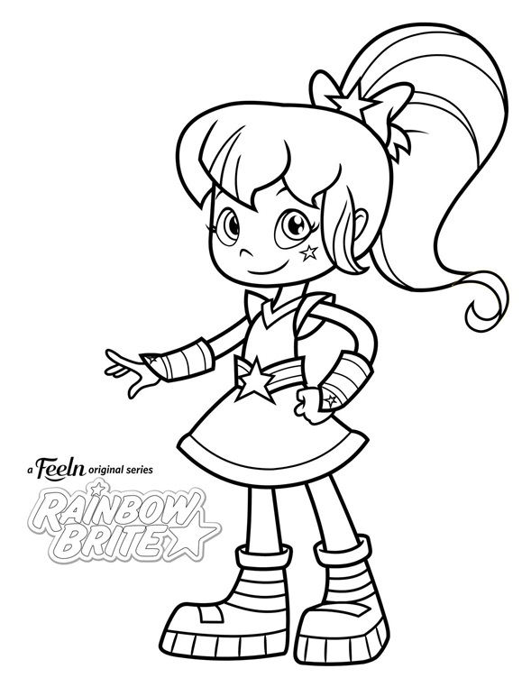 Rainbow Brite Coloring Pages 1